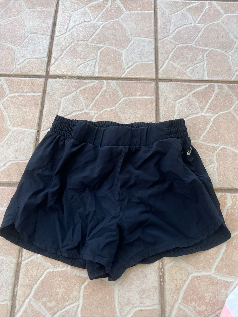 Asics Black Women's Athletic Running Shorts